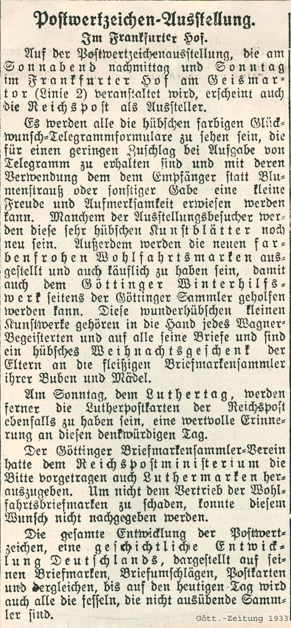 1933 Nov. Göttinger Zeitung