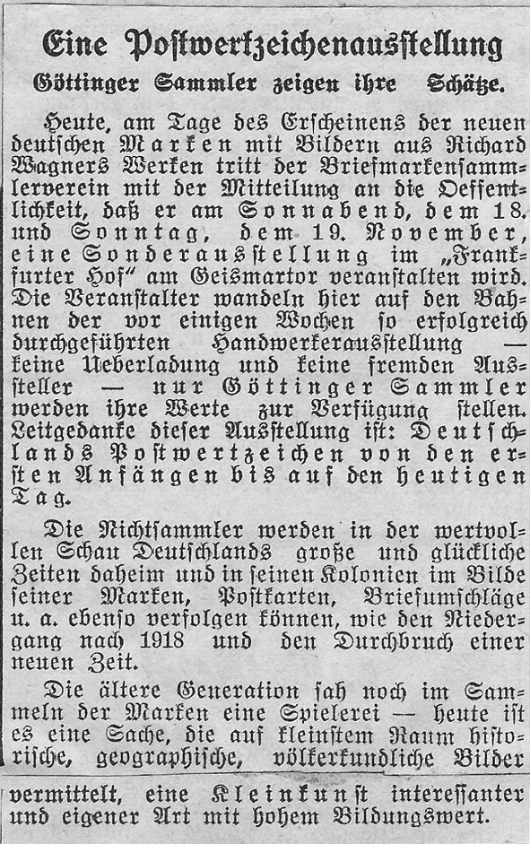 1933 Nov Gött.Zeitung
