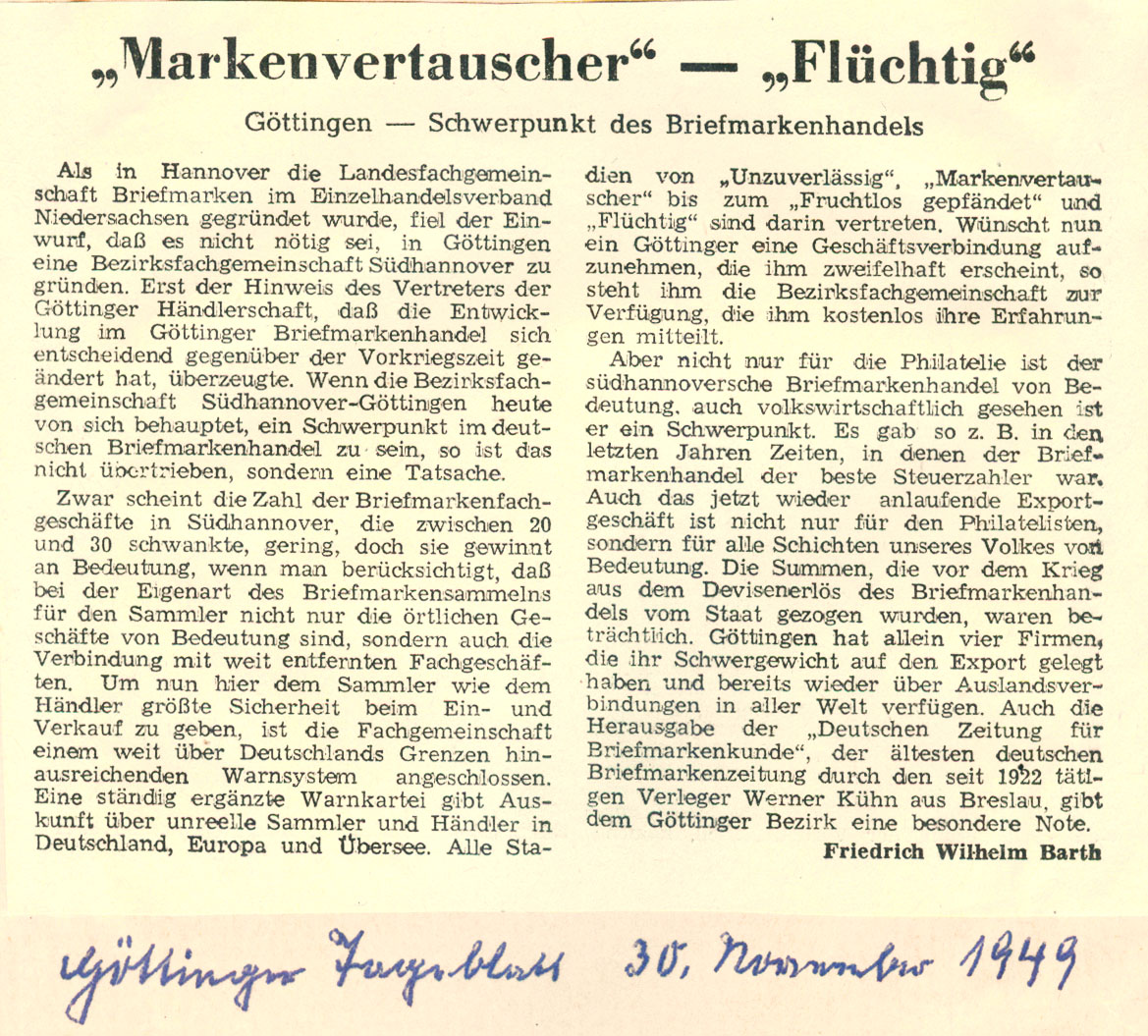 1949 Markenvertauscher